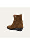 Buckled Genuine Leather Suede Textured Boots - 3