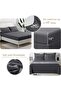 Home Mart Down Alternative 7pcs Comforter Set Gray – Ultra Soft Microfiber Duvet with 250GSM Filli - 4