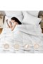 Home Mart Down Alternative 3Pcs Comforter Set White – Ultra Soft Microfiber Duvet with 250GSM Fill - 2