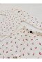 2-Piece Floral Patterned 100% Cotton Baby Girl Bodysuit Pants Set - 7