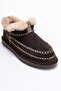 Darel Brown Suede Genuine Leather Stitched Fur Women's Short Boots - 3