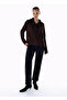 Straight Leg Denim Pants Anthracite - 3