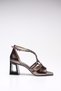 Platinum Wrinkled Patent Leather Women's Heels - 2