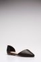 Black Genuine Leather Women's Ballerinas - 2