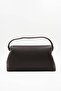 Rebeca Brown Women's Handbag with Stitching Detail - 5