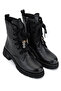 Women's Genuine Leather Black Floater Classic Boots - 2