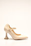 Skin Wrinkled Patent Leather Women's Heels - 2