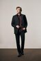 Black Stand Collar Fully Lined Classic Slim Fit Flexible Cashmere Coat 1008255150 - 4