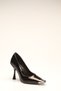 Black Patent Leather Crocodile Women's Stiletto - 3