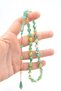 Hakan Turan Signed Beyzi Cut Maroon Blue Crimped Amber Prayer Beads - 4