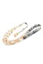 Hakan Turan Signed Capsule Cut Transparent Black Crimped Amber Prayer Beads - 3