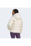 Essentials Climawarm Synthetic Padded Hooded Women's Cream Outdoor Coat Jv7768 - 2