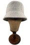 Gray Bouclé Soft-Textured Thick Bucket Gray Bouclé Wool Soft-Textured Thick Winter Women's Hat - 4