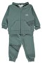 Two Strands Hooded Cardigan 2-Piece Set (Magic Star) Green