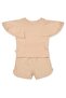 Two Strap Shorts 2-Piece Set (You Are) Beige - 2