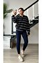 Navy Blue Original Brand Ribbed Leggings - 4