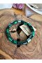 Malahit Capsule Cut Natural Stone Bracelet - 2