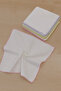 Baby Mouth Wipes 10 Pieces in 1 Pack Combed Cotton Wipes Ecru - 4