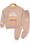 Girl's Printed Winter Tracksuit Set for Ages 6-7-8-9-10, 3-Layered Hooded Top and Bottom Set - 2