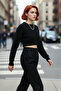 Women's Ecru Regular Fit Low Sleeve Crew Neck Super Crop Basic Knitwear Sweater Casual Chic