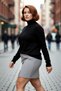 Women's Black Turtleneck Button Detailed Regular Fit Slim Knitwear Sweater Stylish Winter for Matching Outfits