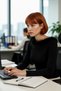 Women's Fitted Boat Neck Feather Detail Knitwear Sweater Long Sleeve Stylish Modern for Winter Outfits - 3