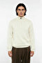 Men's Regular Fit Zippered Stand Collar Knitwear Sweater Cotton Acrylic Blend Plain Design Casual Chic - 2