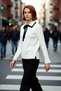 Women's Color Block Polo Neck Lace-Up Knitwear Sweater Long Sleeve Classic Offers Elegance and Comfort Quality