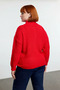 Women's Regular Fit Long Low Sleeve Zippered Stand Collar Thessaloniki Woven Basic Knitwear Sweater Quality - 4
