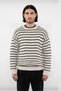 Unisex Oversize Striped Crew Neck Knit Sweater a Comfortable and Stylish Choice for Winter Days High Quality - 2