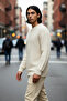 Unisex Oversize Crew Neck Textured Knit Sweater Is a Stylish and Comfortable Choice for Cold Weather