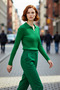 Women's Regular Fit Polo Neck Ribbed Long Sleeve Knit Sweater Basic Winter Design Offering Elegance