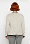 Women's Fitted Stand Collar Ribbed Knit Sweater Standard Sleeve Basic Silhouette Slim Acrylic Casual Chic - 4