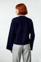 Women's Regular Fit Crew Neck Long Spanish Sleeve Basic Knitwear Sweater Offers Everyday Chic - 4