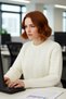 Women's Oversized Thick Hair Knit Patterned Crew Neck Low Sleeve Long Length Knitwear Sweater Winter Quality - 3