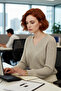 Women's Acrylic Openwork V-Neck Knitwear Sweater Offers Comfortable Regular Fit Low Sleeve Winter Everyday Elegance. - 3