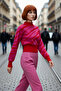 Women's Zebra Patterned Stand Collar Regular Fit Crop Knitwear Sweater Stylish Choice for Cold Days High Quality
