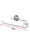 Paper Towel Holder Chrome Silver Metal Wall Mounted Screw Mounted Bathroom Toilet Kitchen Paper Towel Holder 25cm - 3