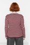 Striped Fitted Fit Crew Neck Acrylic Knitwear Sweater for Women Offers Everyday Elegance Quality - 4