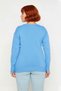 Women's V-Neck Button Detailed Knitwear Sweater Long Sleeve Design Offering Daily Elegance and Comfort Quality - 4