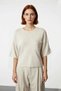 Women's Regular Fit Crew Neck Short Sleeve Knitwear Blouse Modern Stylish Pocket Detail Spring Autumn - 2