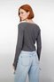 Women's Lace-Up Detailed Fitted Knitwear Sweater Perfect Piece for Winter and Fall Elegance High Quality - 4