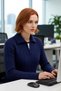 Women's Regular Fit Hair Braided Polo Neck Knitwear Sweater Is an Indispensable Ideal Choice for Winter Outfits - 3