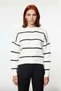 Women's Oversized Crew Neck Low Sleeve Thick Knitwear Sweater Winter Comfortable Stylish Casual for Everyday Outfits - 2