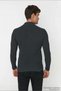 Men's Fitted Slim Fit Stand Collar Long Sleeve Ribbed Knit Sweater Stylish and Comfortable Choice for Winter Days - 4