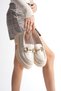 Women's Loafer Beige Patent Leather Thick-Soled Chain Detailed Stylish and Comfortable Daily Shoes - 2