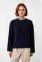 Women's Regular Fit Ribbed Knitwear Sweater Crew Neck Low Sleeve Long Length Comfortable and Stylish Daily Wear - 2