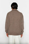Men's Oversized Polo Neck Knitwear Sweater Winter Thick Structure and Comfortable Standard Sleeve Cut Quality - 4