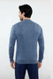 Men's Fitted Fit Stand Collar Cotton Acrylic Blend Long Sleeve Knitwear Sweater Ideal for Everyday Chic - 4