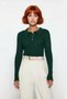 Women's Fitted Polo Neck Knitwear Sweater Acrylic Material Long Sleeve Basic Stylish Casual for Everyday Outfits - 2
